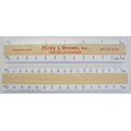 4 Bevel Civil Engineering Ruler / Double Numbered (6")